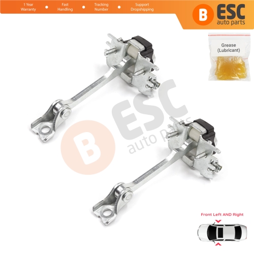 2 Pieces Front Door Hinge Stop Check Strap for Fiat Scudo Citroen Jumpy Dispatch Peugeot Expert Tepee MK2 2007-2016 9181K9 