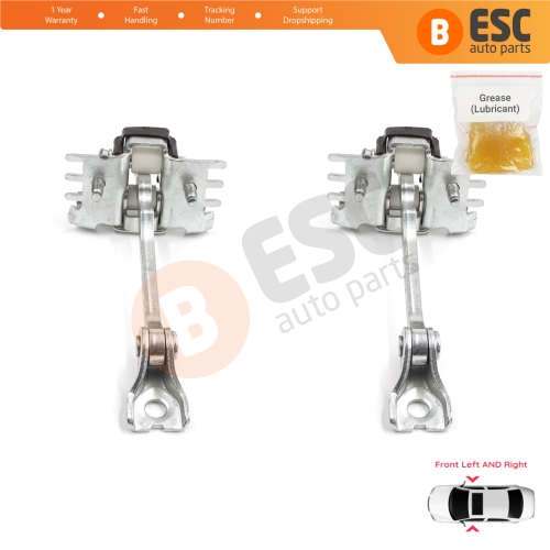 2 Pieces Front Door Hinge Stop Check Strap for Fiat Scudo Citroen Jumpy Dispatch Peugeot Expert Tepee MK2 2007-2016 9181K9 