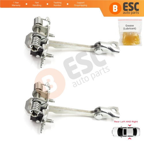 2 Pieces Rear Door Hinge Stop Check Strap Limiter for Citroen C3 MK2 SC A51 2009-2016 9181Q5