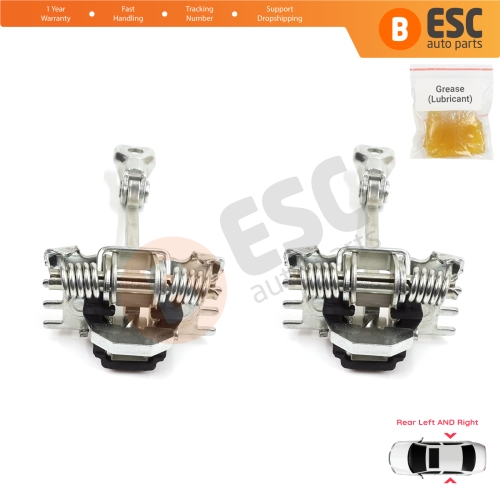 2 Pieces Rear Door Hinge Stop Check Strap Limiter for Citroen C3 MK2 SC A51 2009-2016 9181Q5