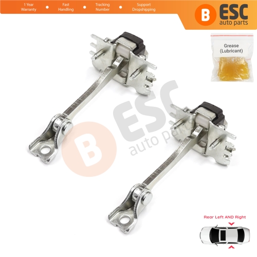 2 Pieces Rear Door Hinge Stop Check Strap Limiter for Citroen C3 MK2 SC A51 2009-2016 9181Q5