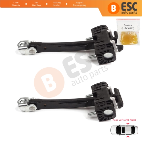 2 Pieces Rear Door Hinge Stop Check Strap Limiter for Vauxhall Opel Insignia A MK1 G09 2008-2017 13229108