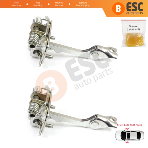 2 Pieces Front Door Hinge Stop Check Strap for Renault Master MK2 Opel Movano A Interstar 1998-2010 8200597523