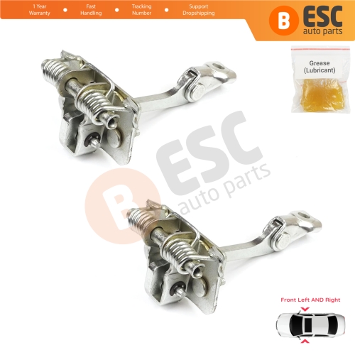 2 Pieces Front Door Hinge Stop Check Strap for Renault Master MK2 Opel Movano A Interstar 1998-2010 8200597523