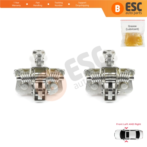 2 Pieces Front Door Hinge Stop Check Strap for Renault Master MK2 Opel Movano A Interstar 1998-2010 8200597523