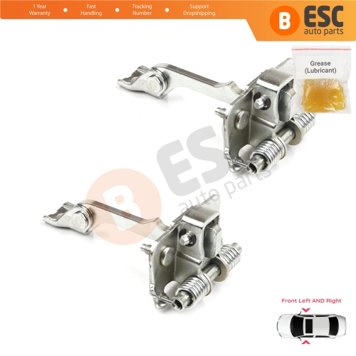 2 Pieces Front Door Hinge Stop Check Strap for Renault Master MK2 Opel Movano A Interstar 1998-2010 8200597523