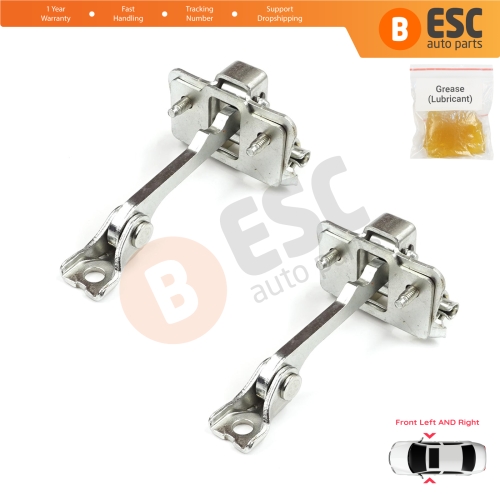 2 Pieces Front Door Hinge Stop Check Strap for Renault Master MK2 Opel Movano A Interstar 1998-2010 8200597523