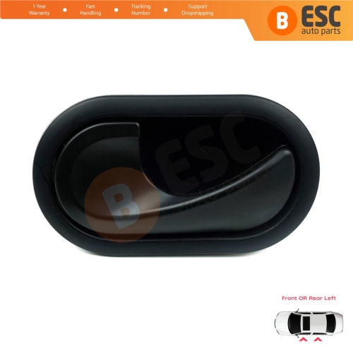 Interior Door Handle Left Black for Renault Scenic Megane Twingo Kangoo MK2 Clio Master MK3 Sandero Logan Duster MK1 Modus Movano B Citan W415 NV250 NV400 8200028487