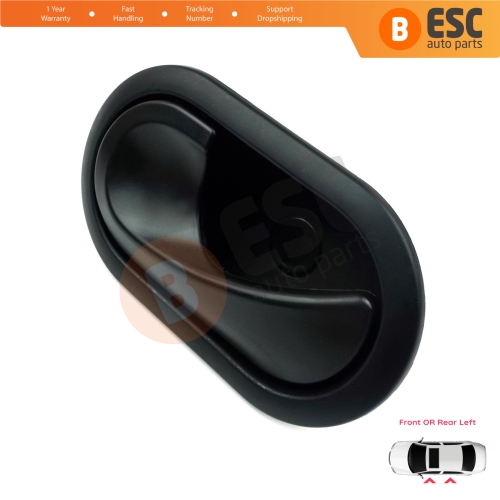 Interior Door Handle Left Black for Renault Scenic Megane Twingo Kangoo MK2 Clio Master MK3 Sandero Logan Duster MK1 Modus Movano B Citan W415 NV250 NV400 8200028487