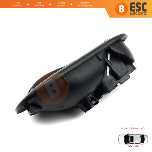 Interior Door Handle Left Black for Renault Scenic Megane Twingo Kangoo MK2 Clio Master MK3 Sandero Logan Duster MK1 Modus Movano B Citan W415 NV250 NV400 8200028487