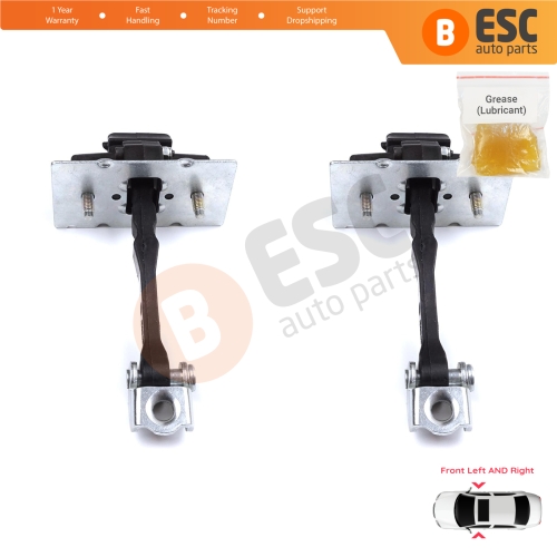 2 Pieces Front Door Hinge Stop Check Strap Limiter for Peugeot 308 MK2 4/5 Door 2013-2021 9677466980