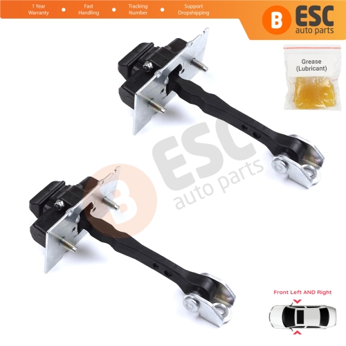 2 Pieces Front Door Hinge Stop Check Strap Limiter for Peugeot 308 MK2 4/5 Door 2013-2021 9677466980