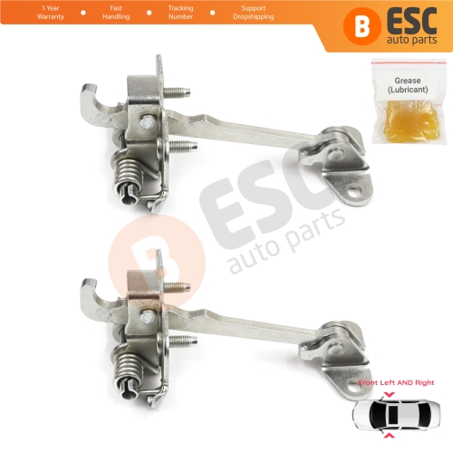 2 Pieces Front Door Hinge Stop Check Strap Limiter for Fiat Scudo Peugeot Expert 806 Citroen Jumpy Dispatch MK1 918190