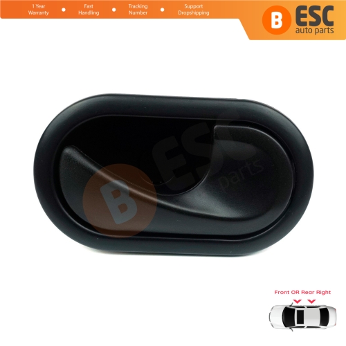 Interior Door Handle Right Black for Renault Scenic Megane Twingo Kangoo MK2 Clio Master MK3 Sandero Logan Duster MK1 Modus Movano B Citan W415 NV250 NV400 8200028486