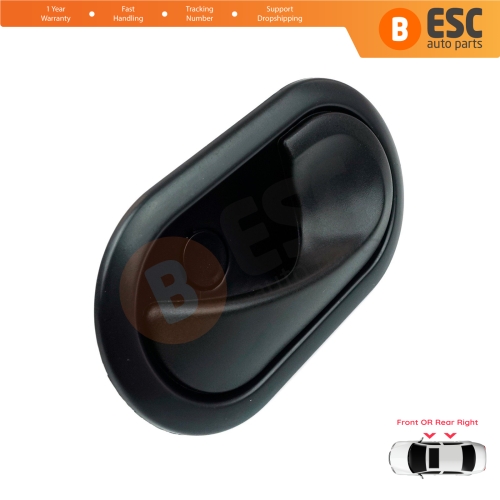 Interior Door Handle Right Black for Renault Scenic Megane Twingo Kangoo MK2 Clio Master MK3 Sandero Logan Duster MK1 Modus Movano B Citan W415 NV250 NV400 8200028486