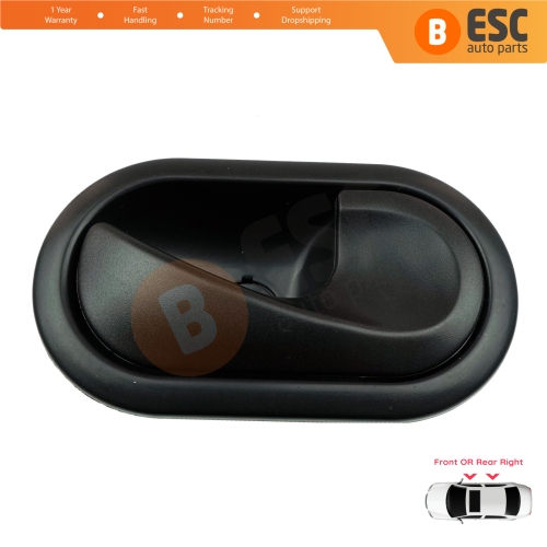 Interior Door Handle Right Black for Renault Scenic Megane Twingo Kangoo MK2 Clio Master MK3 Sandero Logan Duster MK1 Modus Movano B Citan W415 NV250 NV400 8200028486