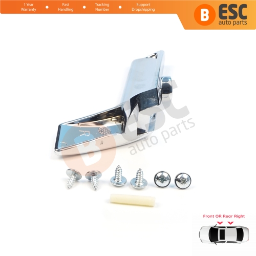 Interior Door Handle Bright Chrome Plated Right Side 2047202763 for Mercedes W204
