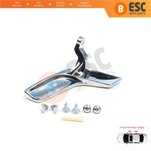 Interior Door Handle Bright Chrome Plated Right Side 2047202763 for Mercedes W204