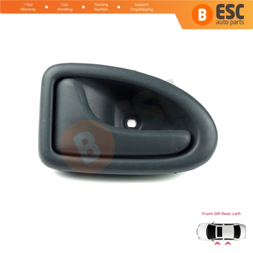 Inner Door Handle Left Gray Rod Type for Renault Clio 2 Scenic Megane 1 Trafic Master 2 Mascott Logan 1 Movano Vivaro A Interstar Primastar 1 Daily 7700434716 