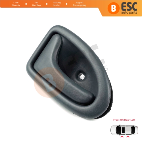 Inner Door Handle Left Gray Rod Type for Renault Clio 2 Scenic Megane 1 Trafic Master 2 Mascott Logan 1 Movano Vivaro A Interstar Primastar 1 Daily 7700434716 