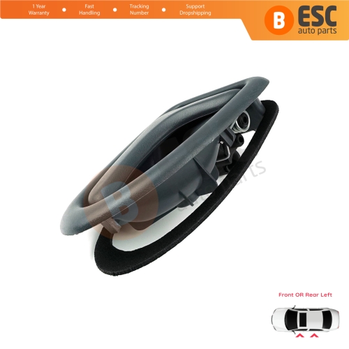 Inner Door Handle Left Gray Rod Type for Renault Clio 2 Scenic Megane 1 Trafic Master 2 Mascott Logan 1 Movano Vivaro A Interstar Primastar 1 Daily 7700434716 