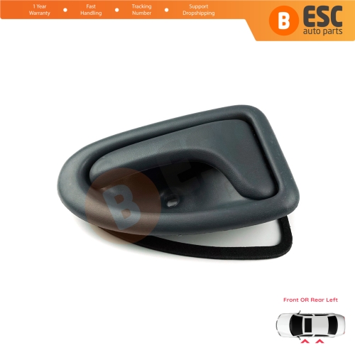 Inner Door Handle Left Gray Rod Type for Renault Clio 2 Scenic Megane 1 Trafic Master 2 Mascott Logan 1 Movano Vivaro A Interstar Primastar 1 Daily 7700434716 