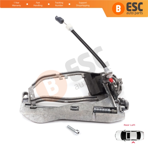 Car Door Handle Carrier Bracket Handle Housing Rear Left 51228243635 For BMW X5 E53 2000-2006
