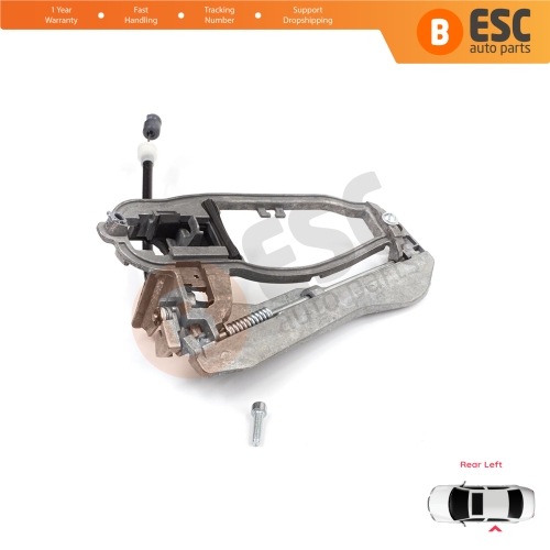 Car Door Handle Carrier Bracket Handle Housing Rear Left 51228243635 For BMW X5 E53 2000-2006