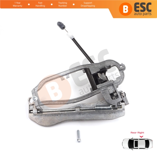 Car Door Handle Carrier Bracket Handle Housing Rear Right 51228243636 For BMW X5 E53 2000-2006