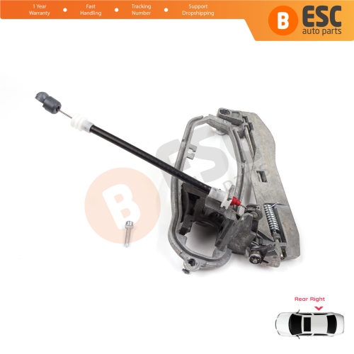 Car Door Handle Carrier Bracket Handle Housing Rear Right 51228243636 For BMW X5 E53 2000-2006