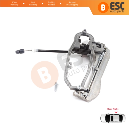 Car Door Handle Carrier Bracket Handle Housing Rear Right 51228243636 For BMW X5 E53 2000-2006