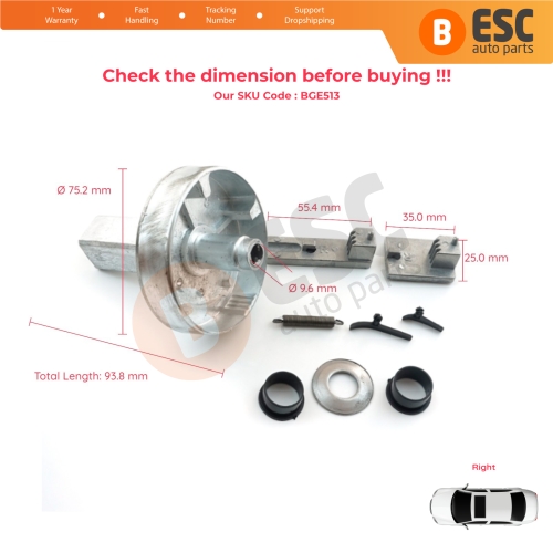 Seat Right Arm Armrest Latch Bracket for Mercedes Vito Viano W639 Sprinter MK2 906 VW Crafter 2E 2F