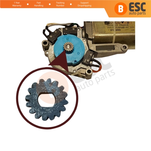 Sunroof Motor Repair Cog Gear 0176780 for Renault Peugeot 16 Teeth