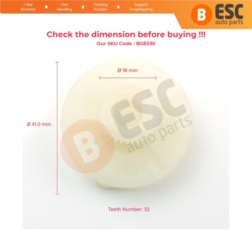 Window Regulator Motor Cog Roller Gear for Skoda Fabia 1 Octavia 2 Citigo Roomster 5J