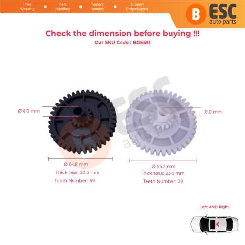 Convertible Roof Top Motor Gear Cog Repair Kit for Porsche Boxster Cayman Spyder 986 987 1996-2013 98756117800