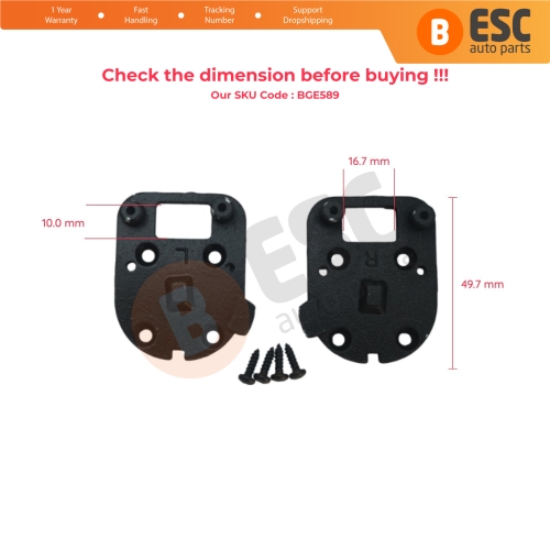 Wing Mirror Wobble Repair L+R Bracket Mount for BMW E36 E46 E39 E60 E61 ZTSB0174M