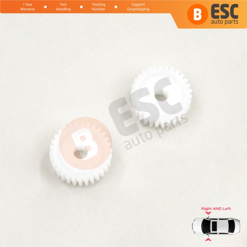 2 Pieces Electrical Side Wing Mirror Folding Motor Repair Gear 30 Teeth for Hyundai i30 i20 i10
