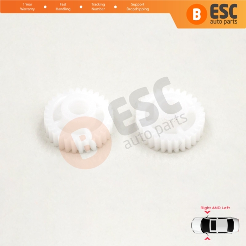 2 Pieces Electrical Side Wing Mirror Folding Motor Repair Gear 30 Teeth for Hyundai i30 i20 i10