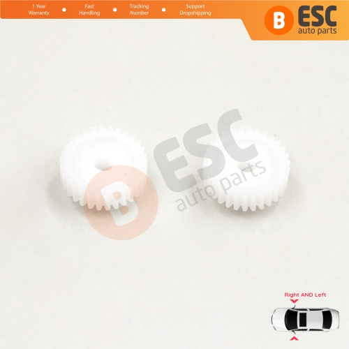 2 Pieces Electrical Side Wing Mirror Folding Motor Repair Gear 30 Teeth for Hyundai i30 i20 i10