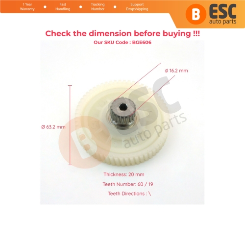 Sunroof Motor A1769063700 Repair Gear for Mercedes W205 CLA W176 W177 C207 GLE