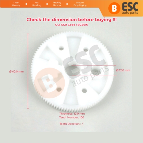 Rear Wiper Motor Repair Gear 5E4955711 for Skoda Octavia MK2
