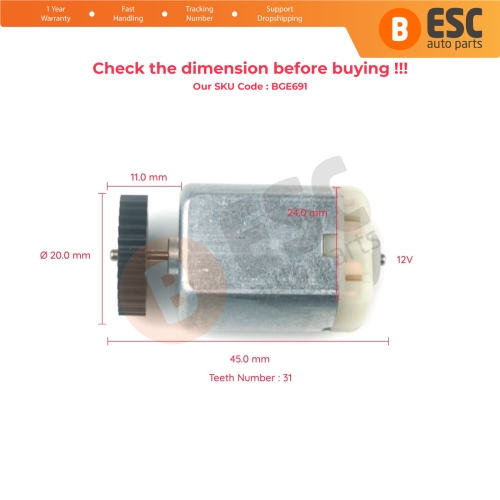 Door Lock Central Locking Actuator Repair 12V DC Motor Gear for VW Golf MK5 Seat Skoda
