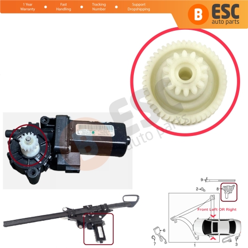 Front Seat Belt Tensioner Feeder Motor Repair Gear for Mercedes E Class W207 C207 A207 2009-2017 Convertible Coupe A2078600182