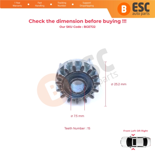 Manual Window Regulator Repair Gear Front for VW Transporter T4 MK4 Eurovan Caravelle 1990-2003