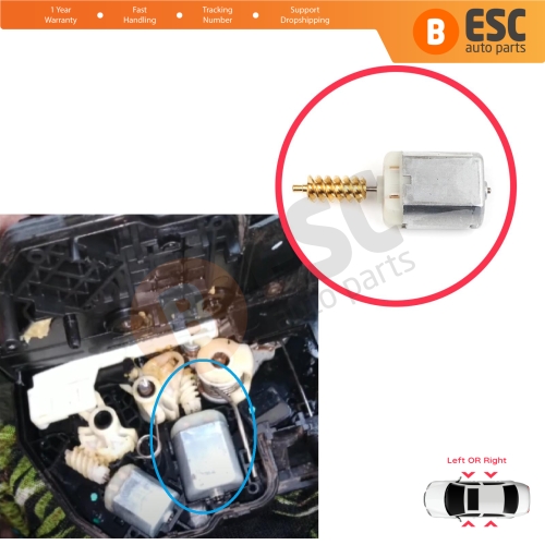 Car Door Lock Latch Actuator FC280 12V DC Big Motor Metal Gear Total 61.50 mm  for Renault Fluence L3 L38 2009-2020