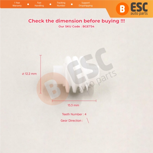Seat Adjustment Rail Slide Motor Repair Helical Gear for Nissan Qashqai Peugeot 3008 Citroen DS5 Buick Excelle