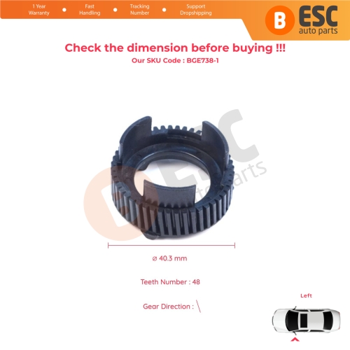 Left Side Wing Tow Mirror Folding Motor Actuator Repair Gear for Dodge Ram 1500 2017-2022