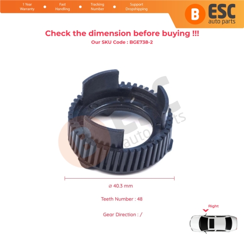 Right Side Wing Tow Mirror Folding Motor Actuator Repair Gear for Dodge Ram 1500 2017-2022