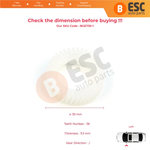 Left Side Wing Mirror Folding Motor Actuator Repair Gear for Hyundai Sonata MK7 LF 2014-2017 87610-C2060