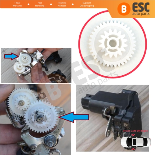 Front Door Central Lock Actuator 5-Pin Motor Repair Gear for Kia Cerato MK1 LD 2003-20011 Sephia Spectra 95735-2F010